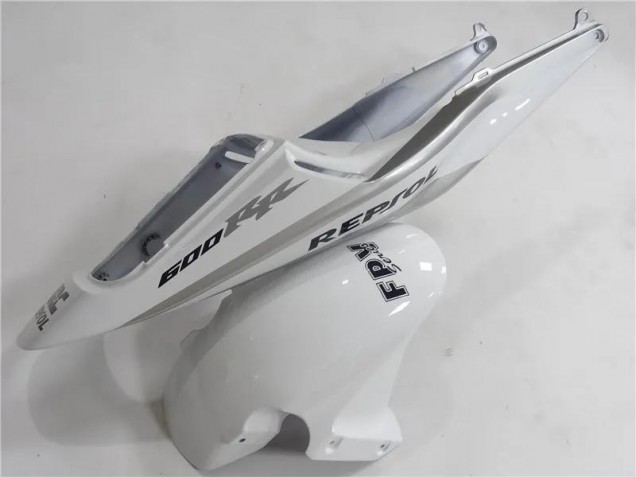 Honda CBR 600 RR 2003-2004 Verkleidungen - Silber Weiß Schwarz Repsol