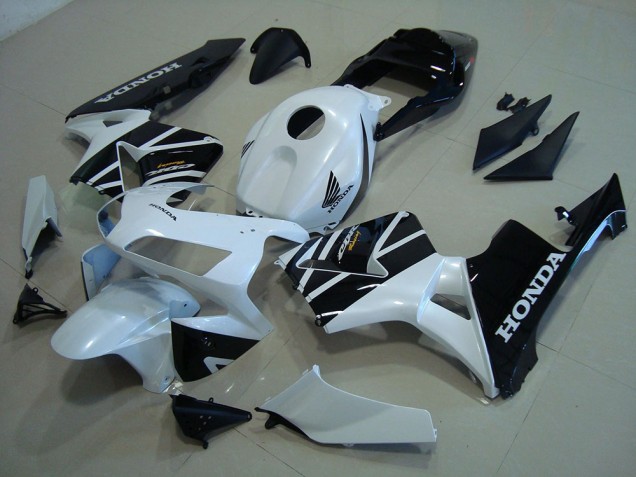 Honda CBR 600 RR 2003-2004 Verkleidungen - Weiß Schwarz