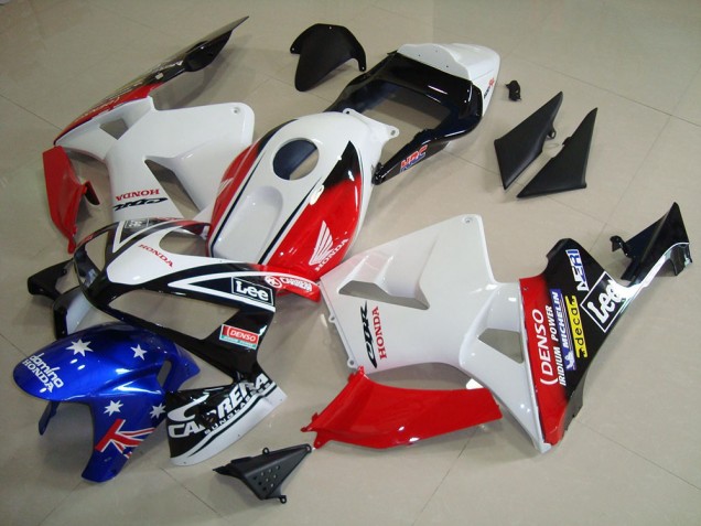 Honda CBR 600 RR 2003-2004 Verkleidungen - Weiß Schwarz Rot Lee