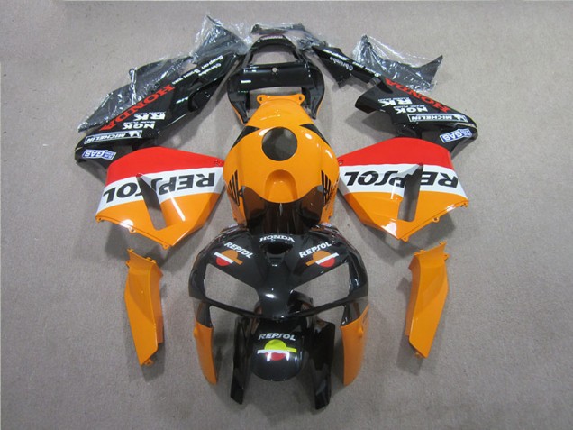Honda CBR 600 RR 2005-2006 Verkleidung - Orange Schwarz Repsol