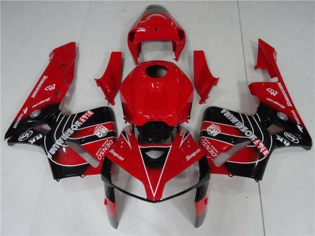 Honda CBR 600 RR 2005-2006 Verkleidung & Plastik - Rot Schwarz