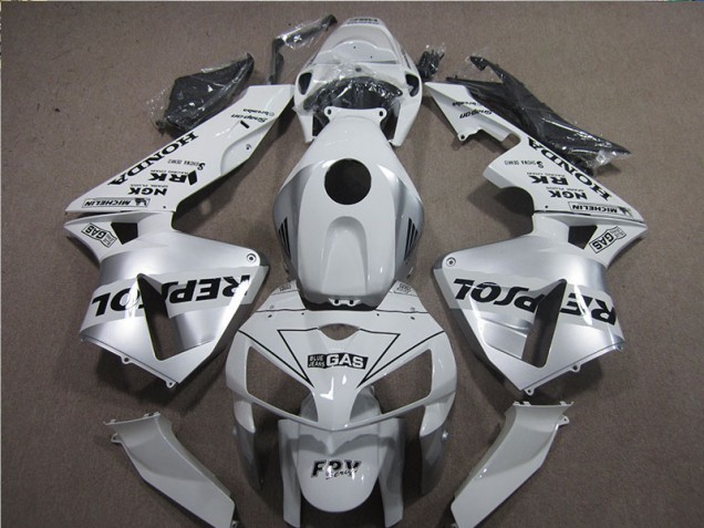 Honda CBR 600 RR 2005-2006 Verkleidung - Weiß Schwarz Repsol
