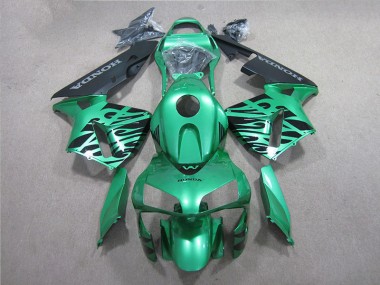 Honda CBR 600 RR 2005-2006 Verkleidungen - Grün Schwarz