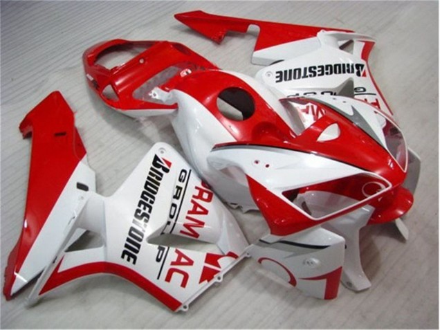 Honda CBR 600 RR 2005-2006 Verkleidungen Komplett Sets - Rot Weiß