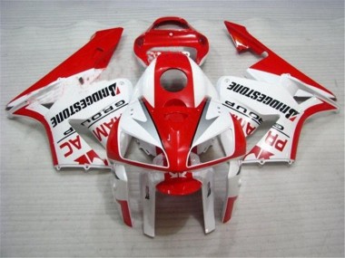 Honda CBR 600 RR 2005-2006 Verkleidungen Komplett Sets - Rot Weiß