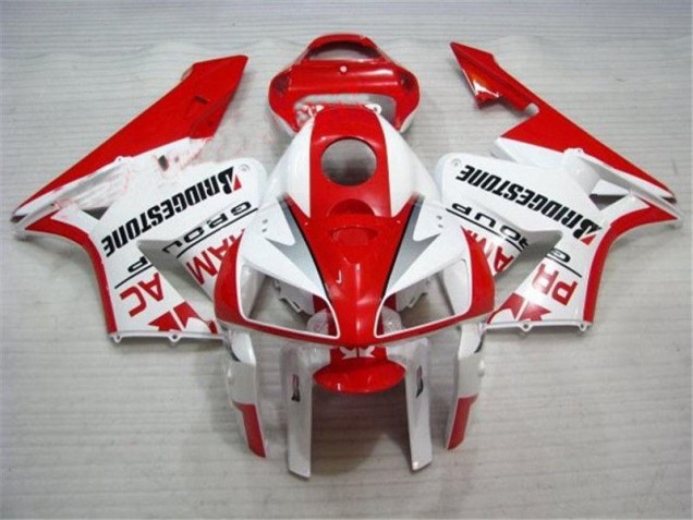Honda CBR 600 RR 2005-2006 Verkleidungen Komplett Sets - Rot Weiß