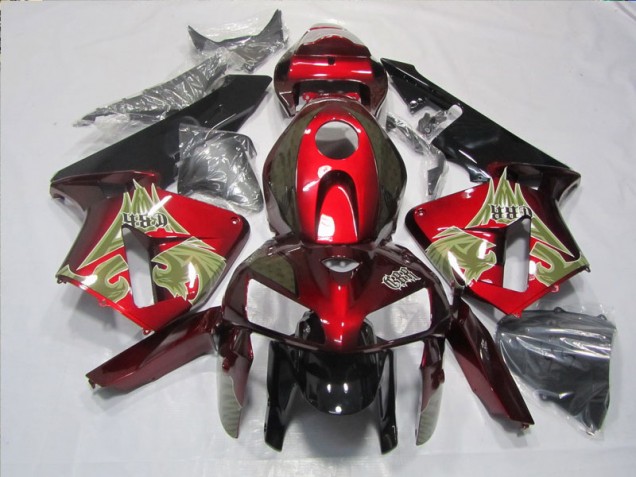 Honda CBR 600 RR 2005-2006 Verkleidungen Komplett Sets - Schwarz Rot