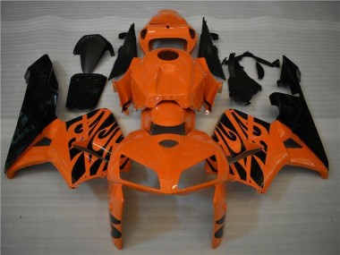 Honda CBR 600 RR 2005-2006 Verkleidungen & Plastik - Orange Schwarz
