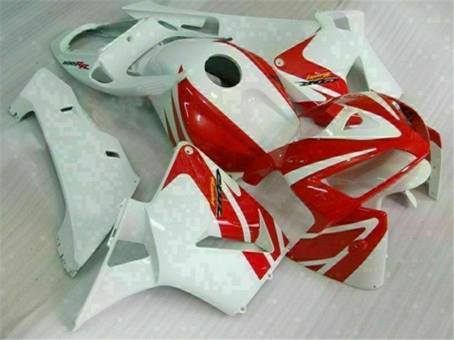 Honda CBR 600 RR 2005-2006 Verkleidungen & Plastik - Rot Weiß