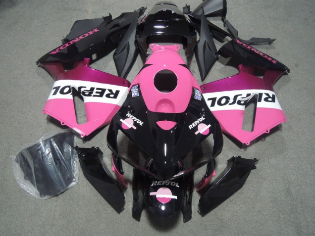 Honda CBR 600 RR 2005-2006 Verkleidungen - Rosa Schwarz Repsol