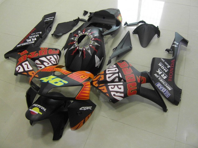Honda CBR 600 RR 2005-2006 Verkleidungen - Rossi Matt Schwarz