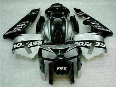 Honda CBR 600 RR 2005-2006 Verkleidungen - Schwarz Silber Repsol