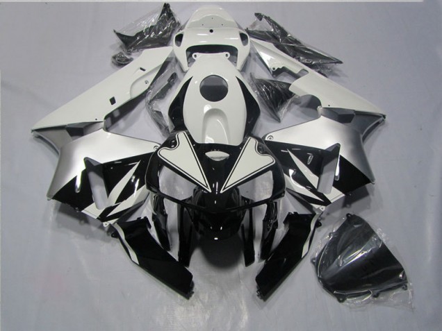 Honda CBR 600 RR 2005-2006 Verkleidungen - Schwarz Weiß