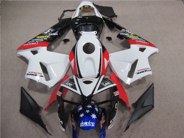 Honda CBR 600 RR 2005-2006 Verkleidungen - Weiß Rot Blau Lee