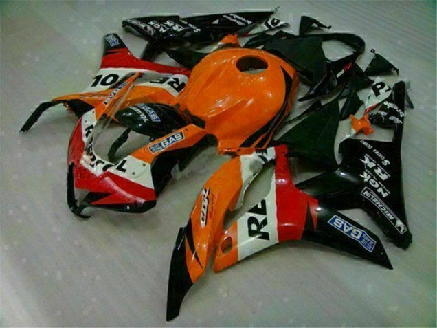 Honda CBR 600 RR 2007-2008 Verkleidung - Orange Schwarz Repsol Honda CBR 600 RR 2007-2008 Verkleidung - Orange Schwarz Repsol