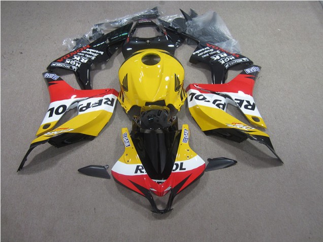 Honda CBR 600 RR 2007-2008 Verkleidungen - Gelb Rot Schwarz Repsol