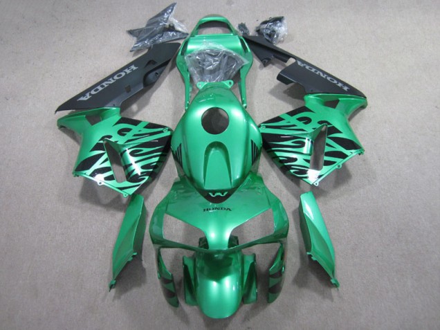 Honda CBR 600 RR 2007-2008 Verkleidungen - Grün Schwarz