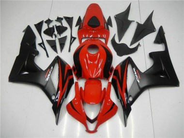 Honda CBR 600 RR 2007-2008 Verkleidungen Komplett Sets - Schwarz Rot