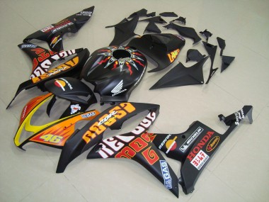Honda CBR 600 RR 2007-2008 Verkleidungen - Matt Schwarzer Rossi