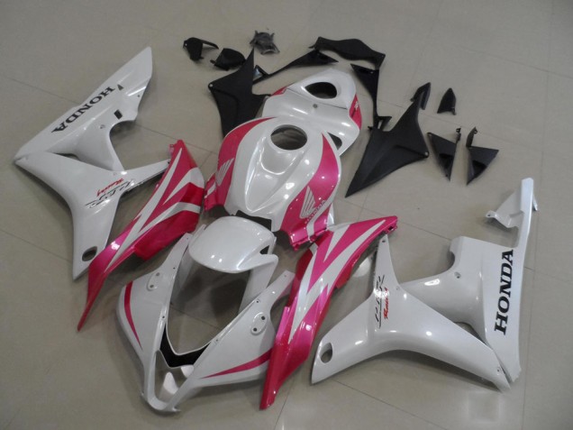 Honda CBR 600 RR 2007-2008 Verkleidungen - Perl Weiß mit Rosa