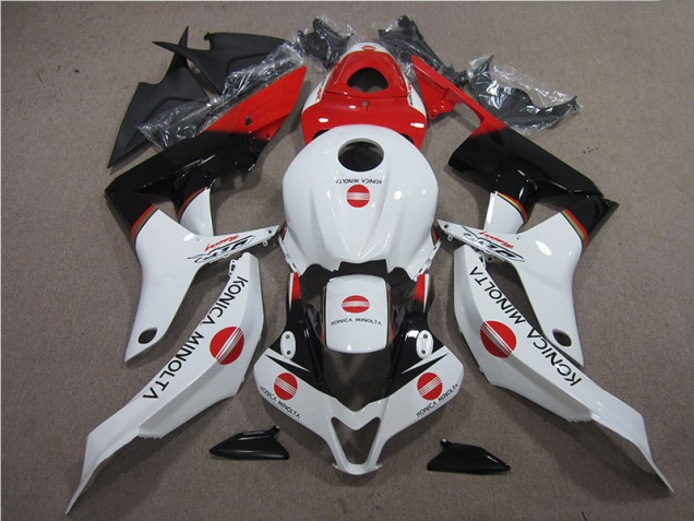 Honda CBR 600 RR 2007-2008 Verkleidungen - Rot Weiß Schwarz Konica Minolta