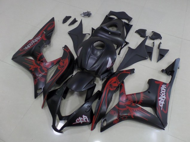 Honda CBR 600 RR 2007-2008 Verkleidungen - Schwarz Rot