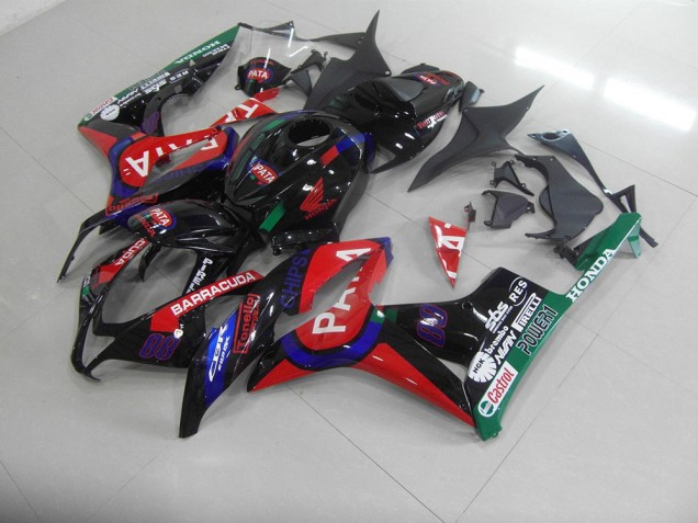 Honda CBR 600 RR 2007-2008 Verkleidungen - Schwarz Rot Pata