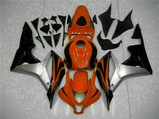Honda CBR 600 RR 2007-2008 Verkleidungen - Schwarz Rot Silber
