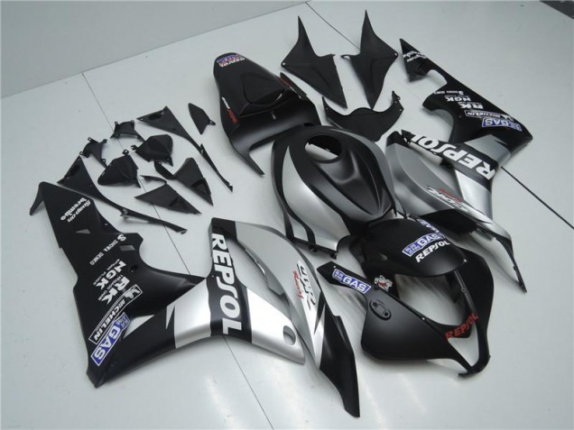 Honda CBR 600 RR 2007-2008 Verkleidungen - Silber Repsol Schwarz