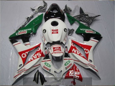 Honda CBR 600 RR 2007-2008 Verkleidungen - Weiß Rot Grün San Carlo Castrol
