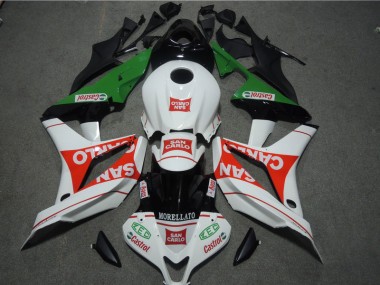 Honda CBR 600 RR 2007-2008 Verkleidungen - Weiß Rot MORELLATO San Carlo