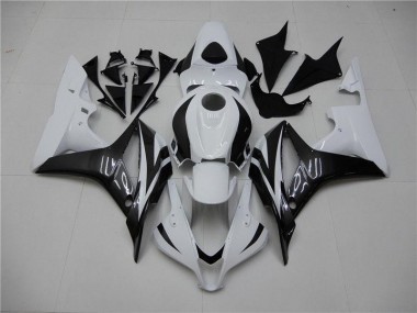 Honda CBR 600 RR 2007-2008 Verkleidungen - Weiß Schwarz