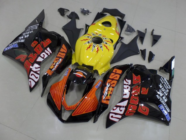 Honda CBR 600 RR 2009-2012 Verkleidungen - Gelb Rossi Rennen