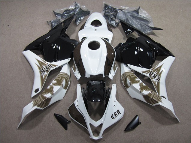 Honda CBR 600 RR 2009-2012 Verkleidungen & Plastik - Schwarz Weiß
