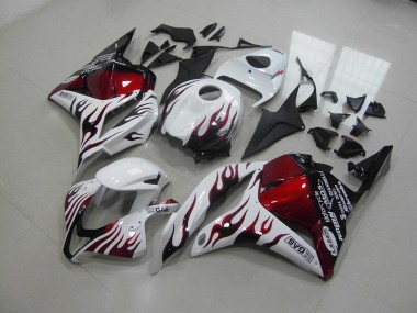 Honda CBR 600 RR 2009-2012 Verkleidungen - Rote Schwarz Flamme