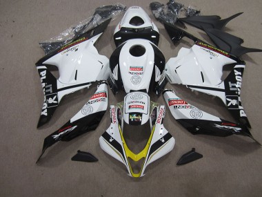Honda CBR 600 RR 2009-2012 Verkleidungen - Weiß Schwarz DENSO RIZOMA