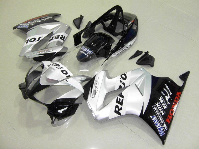 Honda VFR 800 2002-2013 Verkleidungen - Silber Repsol