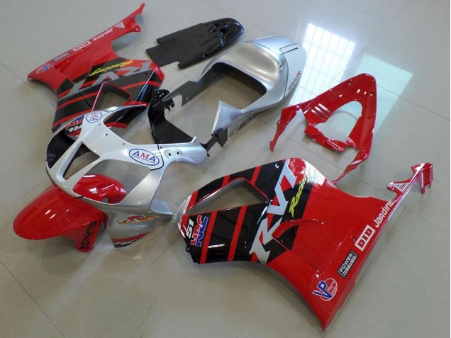 Honda VTR 1000 2000-2006 Verkleidungen - Rot Silber
