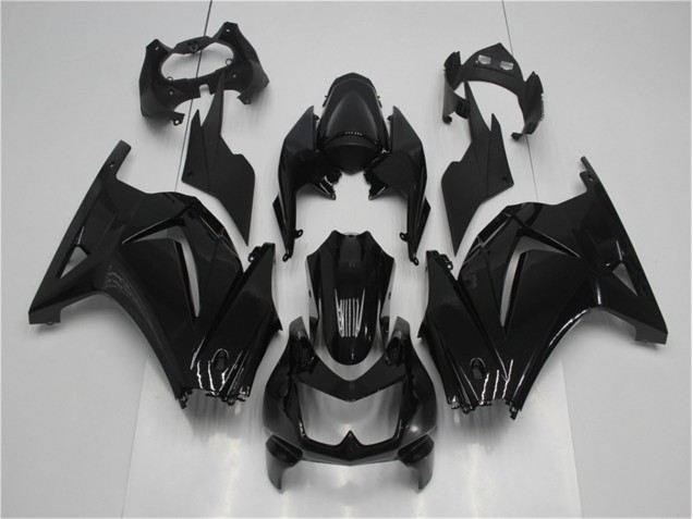 Kawasaki EX250 2008-2012 Verkleidungen - Glänzend Schwarz