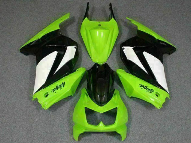 Kawasaki EX250 2008-2012 Verkleidungen - Grün Schwarzer Ninja