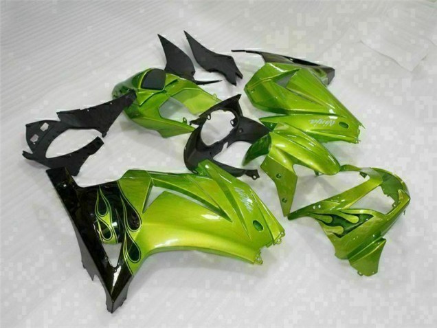 Kawasaki EX250 2008-2012 Verkleidungen & Plastik - Grün Schwarz