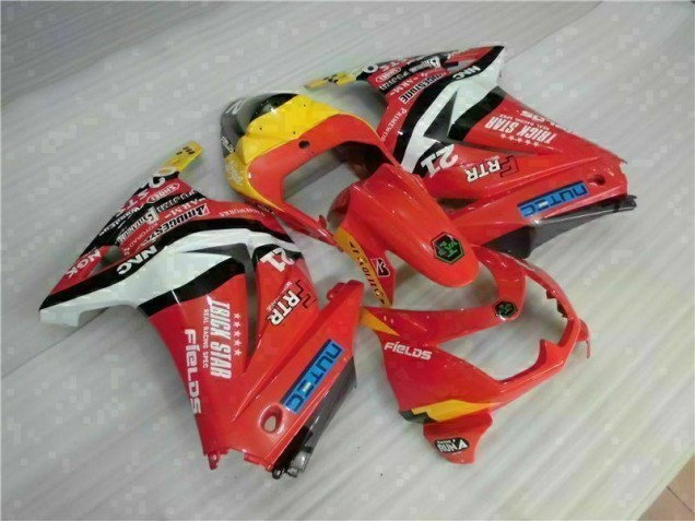 Kawasaki EX250 2008-2012 Verkleidungen - Rot Gelb