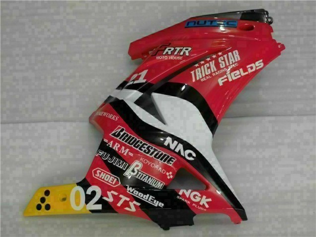 Kawasaki EX250 2008-2012 Verkleidungen - Rot Gelb