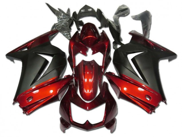 Kawasaki EX250 2008-2012 Verkleidungen - Rot Grau Kawasaki EX250 2008-2012 Verkleidungen - Rot Grau