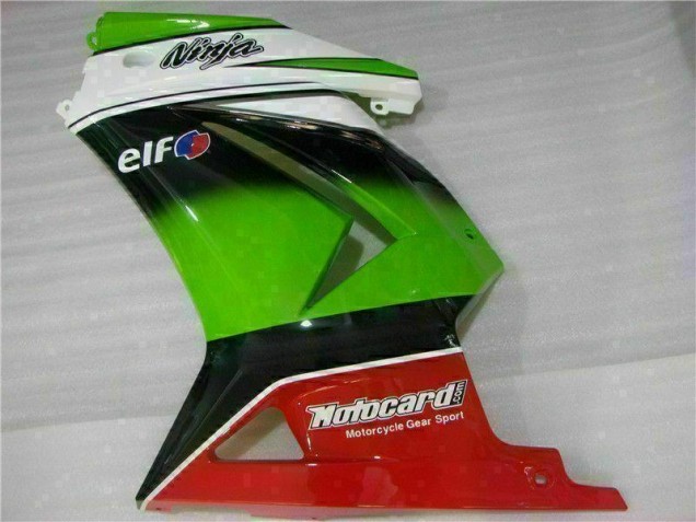 Kawasaki EX250 2008-2012 Verkleidungen - Weiß Grün Schwarz Ninja