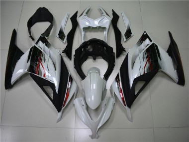 Kawasaki EX300 2013-2016 Verkleidungen - Weiß Schwarz