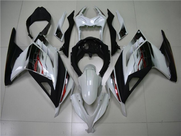 Kawasaki EX300 2013-2016 Verkleidungen - Weiß Schwarz