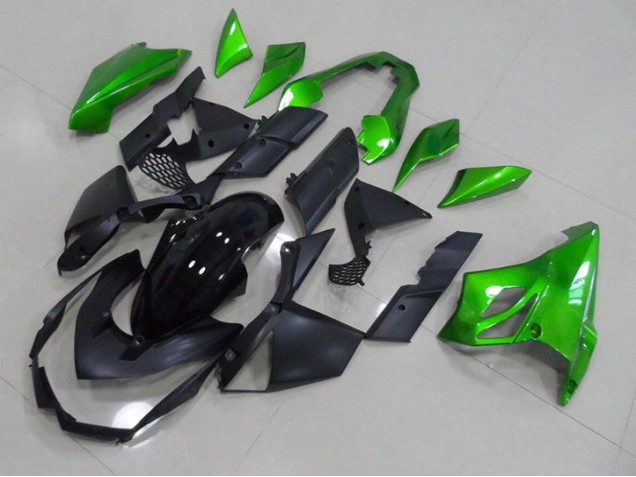 Kawasaki Z1000 2007-2009 Verkleidungen - Schwarz Grün