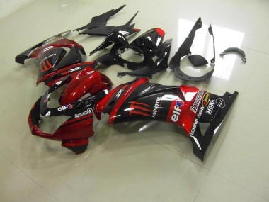 Kawasaki ZX 250R 2008-2012 Verkleidungen - Candy Rot Monster