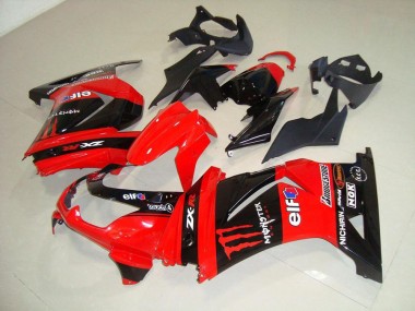 Kawasaki ZX 250R 2008-2012 Verkleidungen - Rot Monster